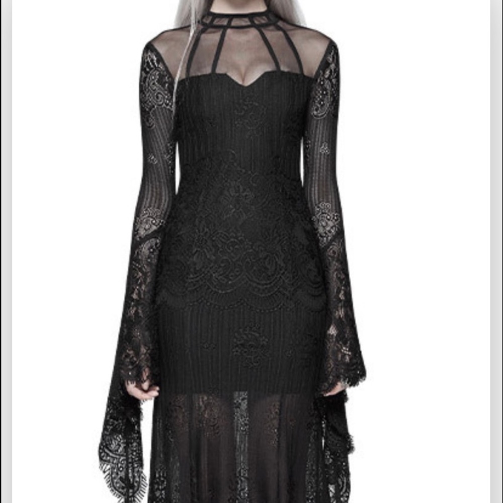 PUNK RAVE lace maxi dress